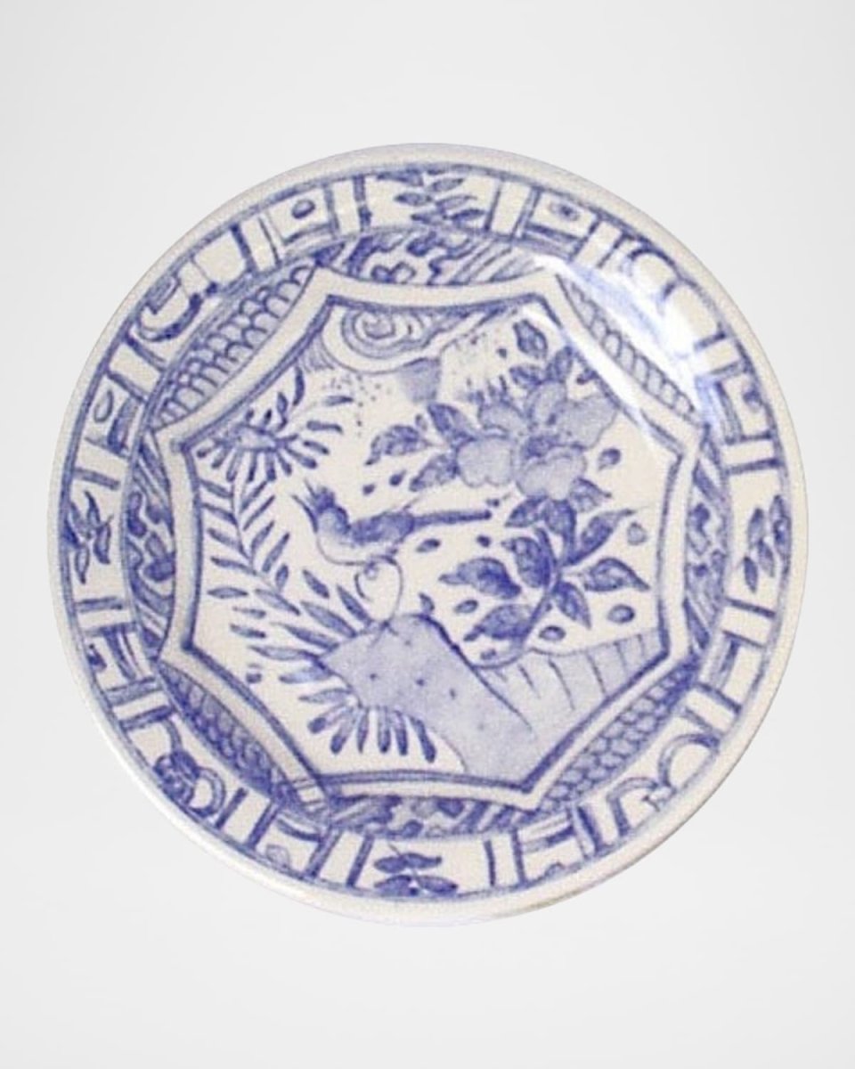 Oiseau Blue & White Dinner Plate